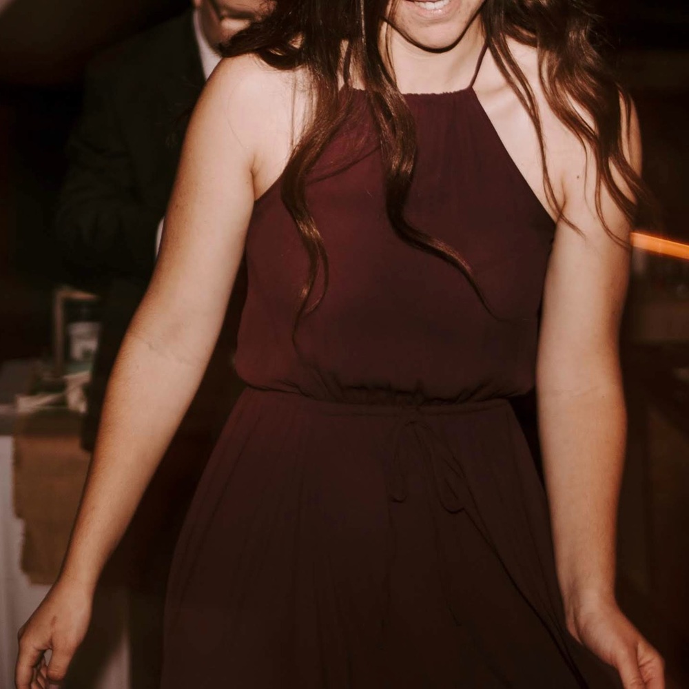 Lulu's Deep Purple Halter Dress